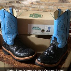 Ostrich’s western boots Smokey mountain